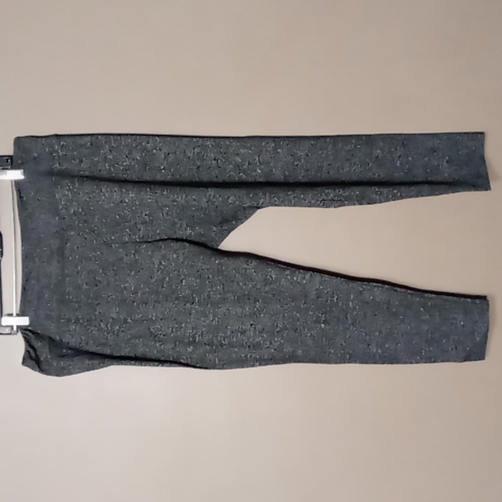 Ready to Go Black/Gray Patterned Athletic Leggings Size 3X